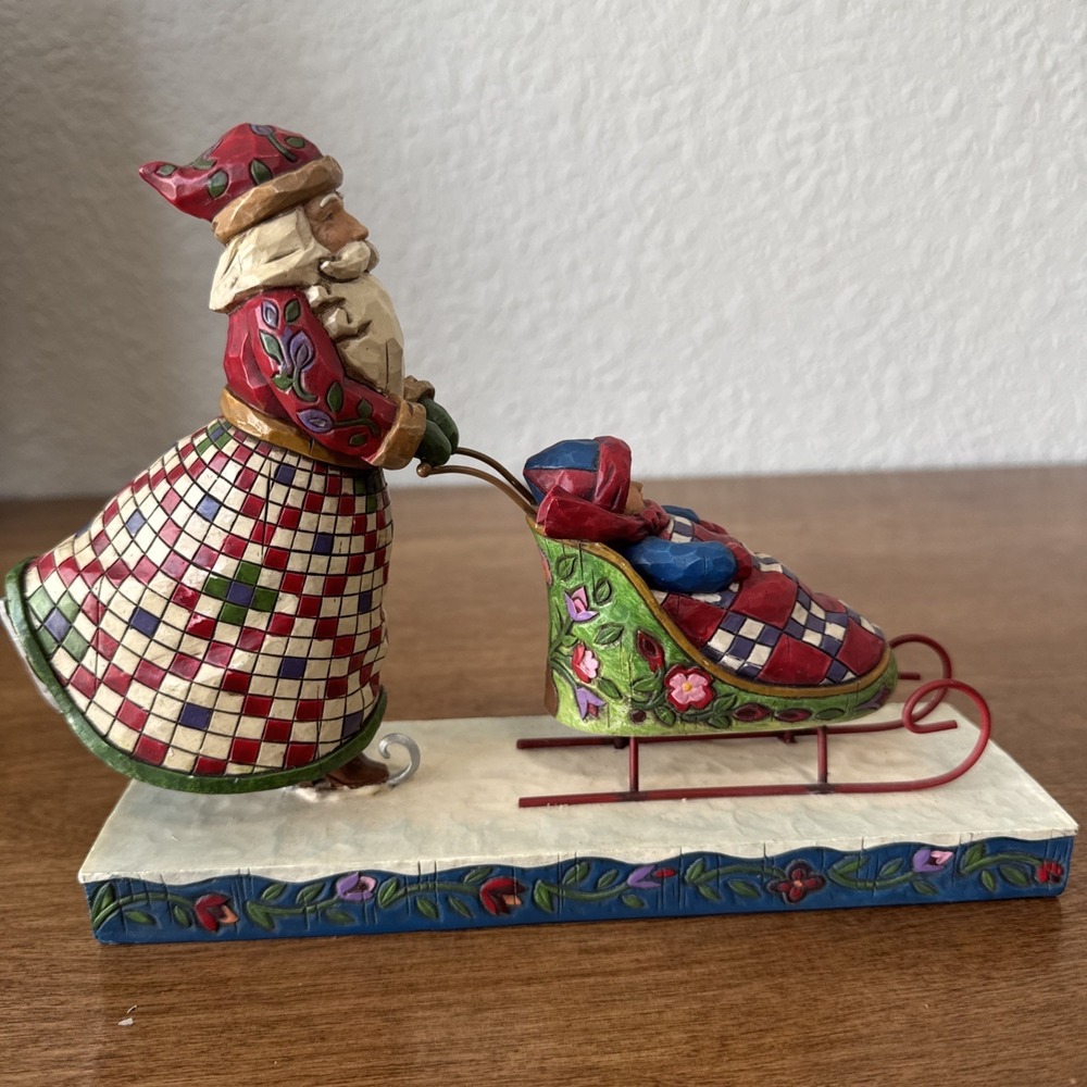Jim Shore "A Ride With Santa", 2006, Heartwood Creek, RETIRED Vintage